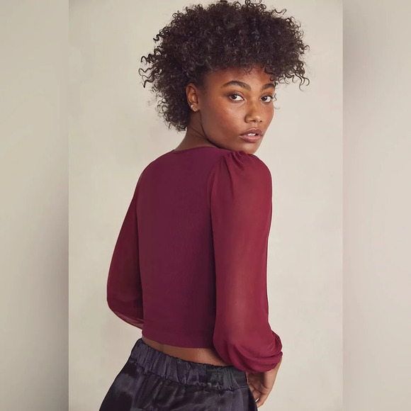 Free People Intimately FP Lost In Love Seamless Cami In Bordeaux Size XS/S - Picture 2 of 9